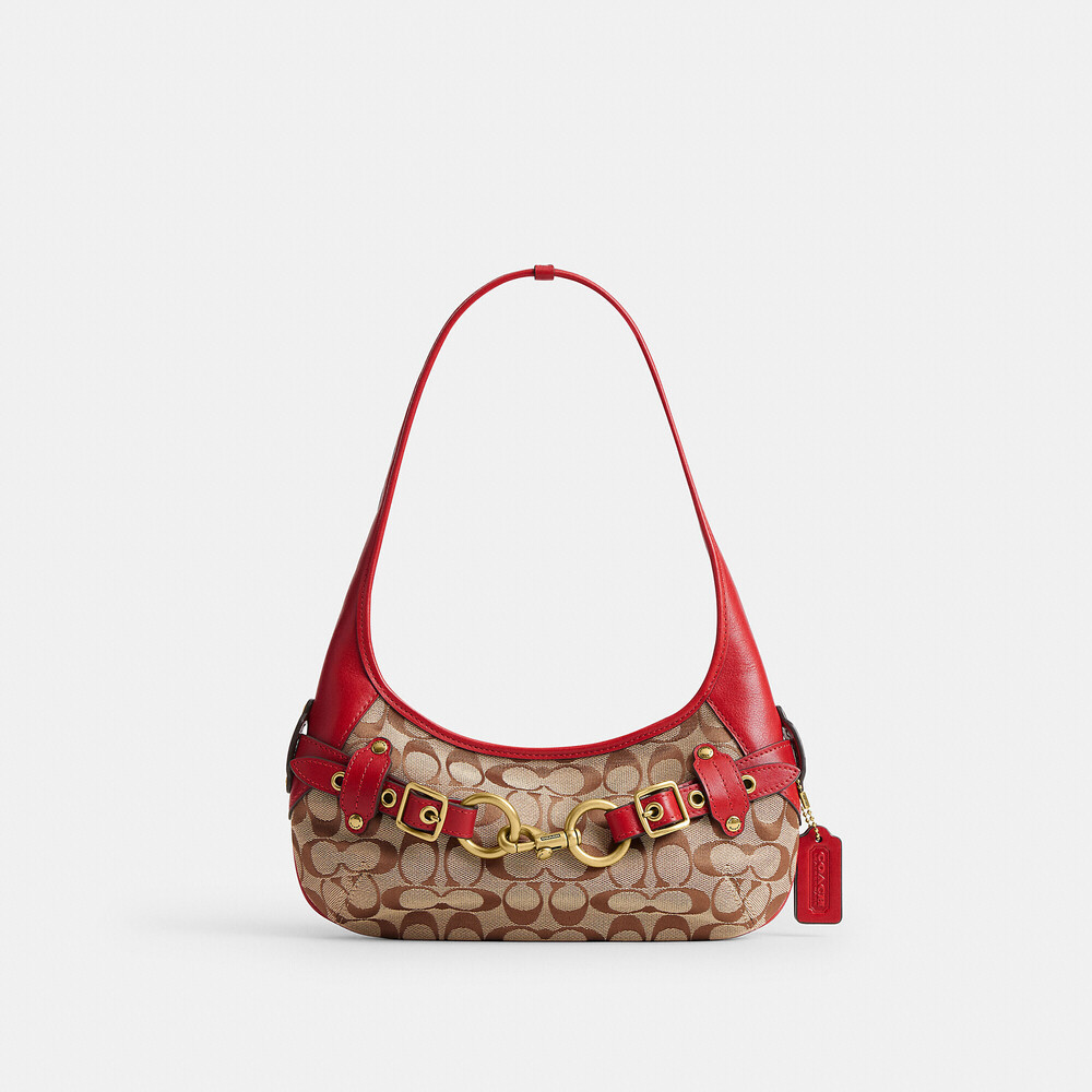 Coach Belted Ergo Shoulder Bag 26 In Signature Jacquard